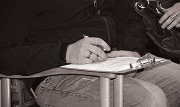 writing on clipboard